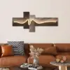 Golden Wave LED Wall Art – USB Powered (1200mm)