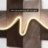 Golden Wave LED Wall Art – USB Powered (1200mm)