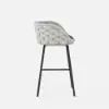 7-Piece Outdoor Sintered Stone & Aluminium Bar Dining Set with 6 Bar Stools in Light Grey