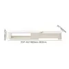 Velar 180 - 290 cm Extendable Fluted TV Unit with Sintered Stone Top & 3 Drawers – Multilayer PlyWood