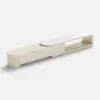 Velar 180 - 290 cm Extendable Fluted TV Unit with Sintered Stone Top & 3 Drawers – Multilayer PlyWood