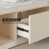 Velar 120 - 170 cm Extendable Fluted Coffee Table with Sintered Stone Top & Storage – AUD-H1715