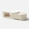 Velar 120 - 170 cm Extendable Fluted Coffee Table with Sintered Stone Top & Storage – AUD-H1715