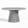 5 Pieces Extendable Outdoor Dining Set & Round Dining Table with 4 Woven Armchairs