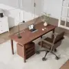 China Style Walnut Ash Wood Home Office Desk with 6 Drawers (62.9")