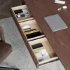 China Style Walnut Ash Wood Home Office Desk with 6 Drawers (62.9")