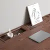 China Style Walnut Ash Wood Home Office Desk with 6 Drawers (62.9")