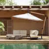 Tevara 300 cm Offset Cantilever Patio Umbrella in White