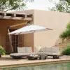 Tevara 300 cm Offset Cantilever Patio Umbrella in White