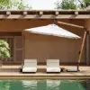 Tevara 300 cm Offset Cantilever Patio Umbrella in White