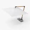 Tevara 300 cm Offset Cantilever Patio Umbrella in White