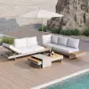 Tevara 300 cm Offset Cantilever Patio Umbrella in White