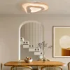 Nordic Oak Wood Flush Mount LED Irregular Shape Ceiling Light