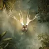 Resin Deer Antler Golden Art Deco LED Wall Sconce