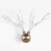 Resin Deer Antler Golden Art Deco LED Wall Sconce