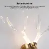 Resin Deer Antler Golden Art Deco LED Wall Sconce