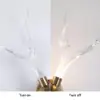 Resin Deer Antler Golden Art Deco LED Wall Sconce