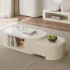 Velar 1803 mm Extendable TV Stand & Coffee Table Set – White