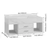 Modern 90 cm Floating Single Bathroom Vanity with Sink, Sintered Stone Top – White