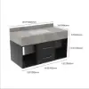 Modern 100 cm Floating Single Bathroom Vanity with Sink, Sintered Stone Top