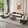 Vertex Modern Leather 3-Piece Living Room Sofa Set – AUD-H1739