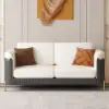 Vertex Modern Leather 3-Piece Living Room Sofa Set – AUD-H1739