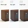 Arune 183 cm Arched Glass Doors TV Unit with Storage and LED – Walnut Stand