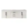 Aro 150 cm Floating Double Bathroom Vanity with Sink, Sintered Stone Top – White – Series