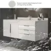 Aro 900 mm Floating Single Bathroom Vanity with Sink, Sintered Stone Top