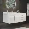 Aro 900 mm Floating Single Bathroom Vanity with Sink, Sintered Stone Top