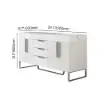 Aro 59" Freestanding Double Bathroom Vanity with Sink, Sintered Stone Top – White – Series Sinks