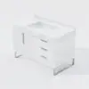Aro 35-inch Freestanding Single Bathroom Vanity with Sink, Sintered Stone Top – White – AUD-H1750