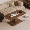 1200mm Walnut Lift-Top Height-Adjustable Coffee Table