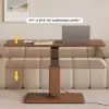 1200mm Walnut Lift-Top Height-Adjustable Coffee Table