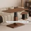 1200mm Walnut Lift-Top Height-Adjustable Coffee Table