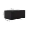 Tevara 600D Tough Canvas Waterproof Outdoor Patio Fire Pit Covers