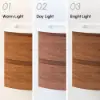 90 cm Floating Curved Bathroom Vanity Half-Circle Bathroom Cabinet Walnut