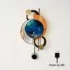26" LED Silent Wall Clock with Voice-Activated & Dual Power Supply