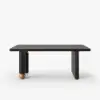 71" Wood Rectangular Dining Table with Seats 6-8 People
