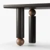 71" Wood Rectangular Dining Table with Seats 6-8 People