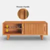 1200mm Solid Rubberwood Natural Entryway Bench with Storage