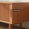 1200mm Solid Rubberwood Natural Entryway Bench with Storage