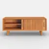 1200mm Solid Rubberwood Natural Entryway Bench with Storage