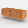 1200mm Solid Rubberwood Natural Entryway Bench with Storage