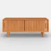 1200mm Solid Rubberwood Natural Entryway Bench with Storage