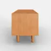 1200mm Solid Rubberwood Natural Entryway Bench with Storage