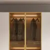 Minimalist and Luxurious 6-Door Wardrobe with Glass Display and Lighting