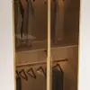 Minimalist and Luxurious 6-Door Wardrobe with Glass Display and Lighting