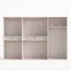 Minimalist and Luxurious 6-Door Wardrobe with Glass Display and Lighting