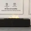 200 cm Modern Sintered Stone LED Flame Humidifier TV Stand with 2 Drawers – AUD-H1780